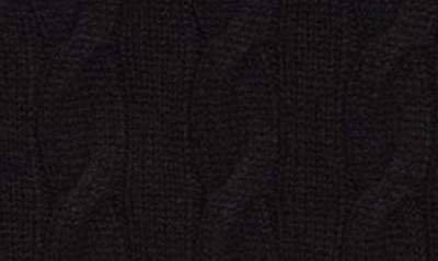 Shop Ralph Lauren Purple Label Cable Knit Cashmere Sweater In Classic Black