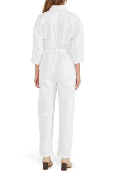 Shop Etica Zeta Carpenter Jumpsuit In Vintage White