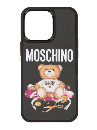 Shop Moschino Teddy Cover For Iphone 13 Pro In Black
