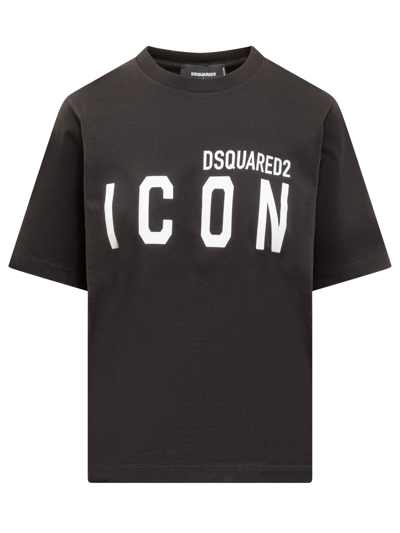 Shop Dsquared2 Icon T-shirt In Black-white