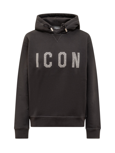 Shop Dsquared2 Cool Icon Hoodie In Black