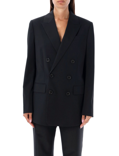 Shop Dsquared2 New Yorker Double Breasted Blazer In Black