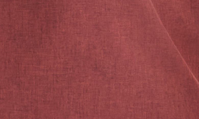 Shop Tom Baine Slim Fit Performance Chambray 4-way Stretch Button-up Shirt In Burgundy