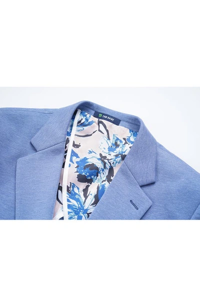 Tom Baine Notch Collar Two-button 4-way Stretch Jacket In Light Blue