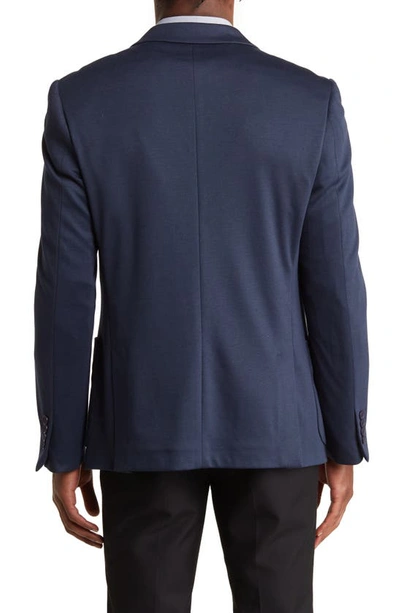 Tom Baine Notch Collar Two-button 4-way Stretch Jacket In Navy