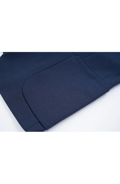 Tom Baine Notch Collar Two-button 4-way Stretch Jacket In Navy