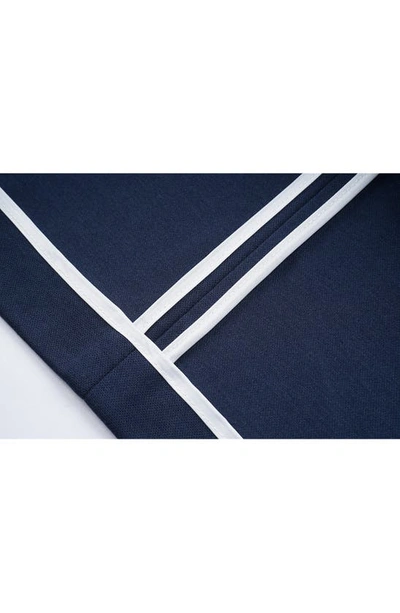 Tom Baine Notch Collar Two-button 4-way Stretch Jacket In Navy