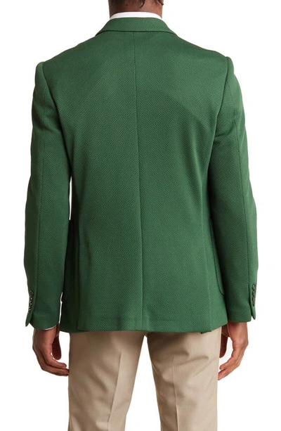 Shop Tom Baine Performance Two-button Waffle Sport Coat In Hunter Green