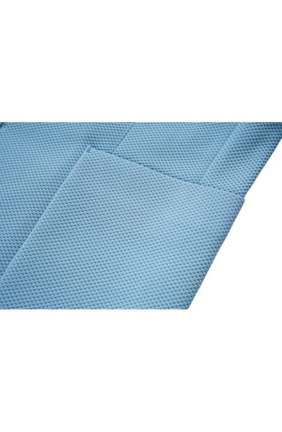 Tom Baine Performance Two-button Waffle Sport Coat In Sky Blue