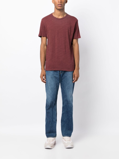 Rag & Bone Round-neck Cotton T-shirt In Brown
