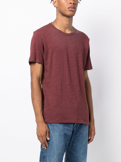 Rag & Bone Round-neck Cotton T-shirt In Brown