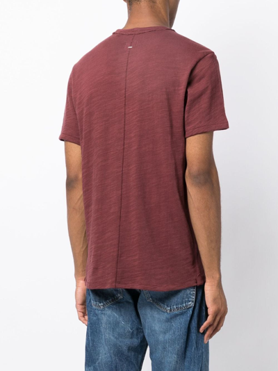 Rag & Bone Round-neck Cotton T-shirt In Brown