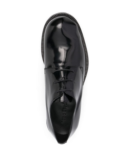 Shop Acne Studios Patent-finish Leather Derby Shoes In Black