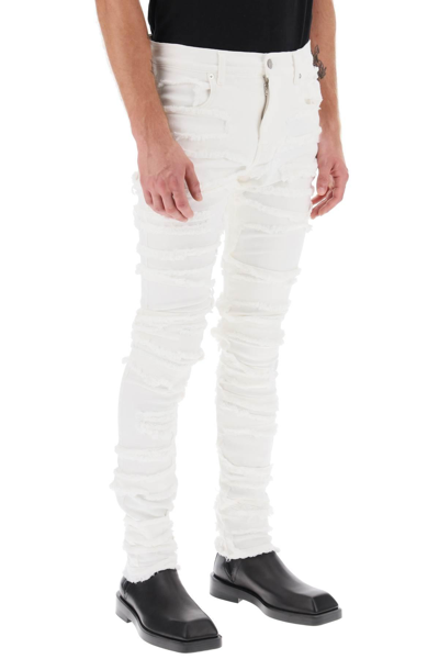 Shop Alyx Ripped Effect Skinny Jeans In White