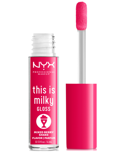 Shop Nyx Professional Makeup This Is Milky Gloss In Mixed Berry Shake