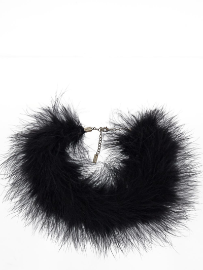 Shop Saint Laurent Feathers Necklace