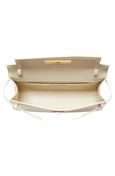 Saint Laurent Medium Manhattan Shoulder Tote In Blanc Vintage