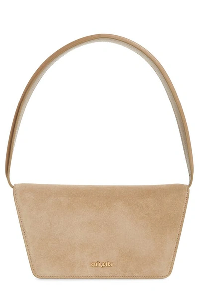 Shop Cult Gaia Livi Leather Shoulder Bag In Sand Dollar