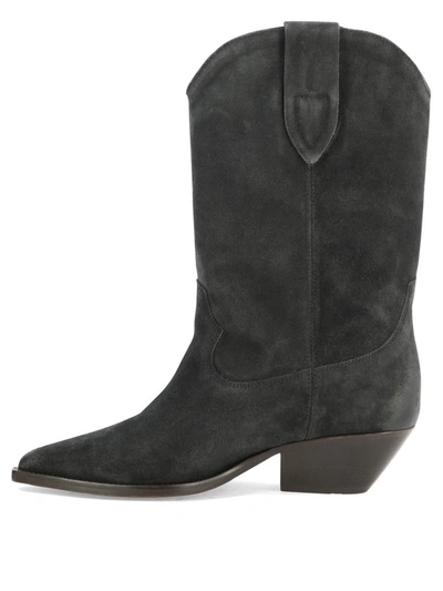 Shop Isabel Marant "duerto" Ankle Boots In Black