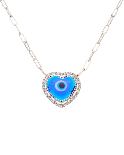 Shop Meshmerise 18k Over Silver 0.30 Ct. Tw. Diamond Necklace