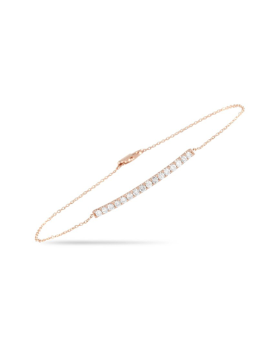 Diamond Select Cuts 14k Rose Gold 0.50 Ct. Tw. Diamond Bracelet
