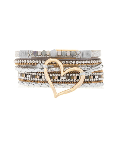 Shop Saachi Crystal Heart Bracelet