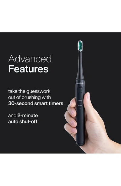 Shop Aquasonic Icon Rechargeable Power Toothbrush In Black