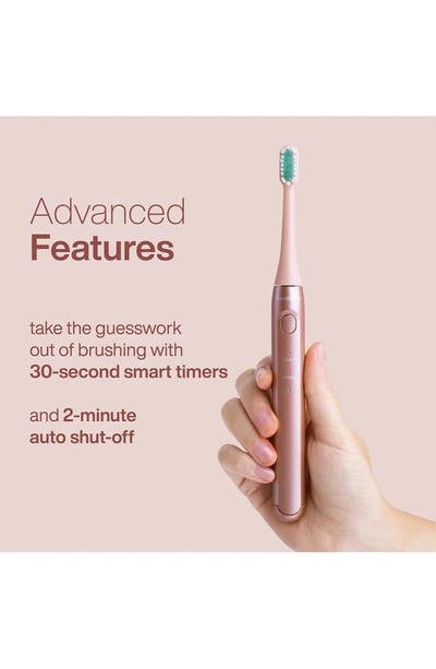 Aquasonic Icon Rechargeable Power Toothbrush In Light Pink
