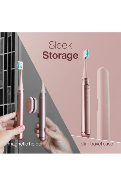 Aquasonic Icon Rechargeable Power Toothbrush In Light Pink