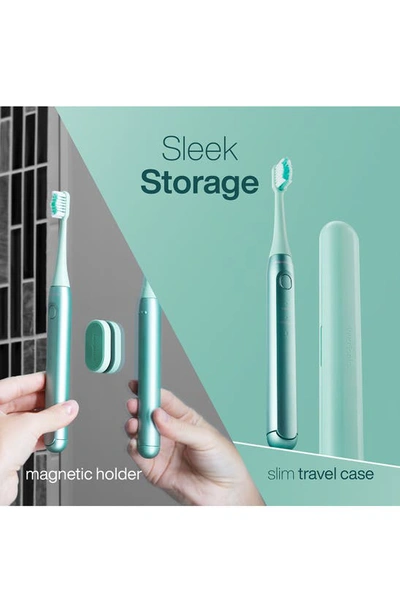 Aquasonic Icon Rechargeable Power Toothbrush In Green