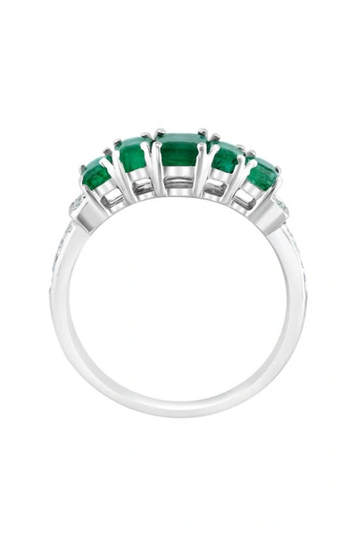 Shop Effy Sterling Silver Diamond & Semiprecious Stone Ring In Green