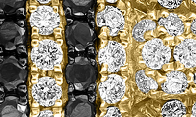 Effy 14k Yellow Gold White & Black Diamond Bee Pendant Necklace In Yellow