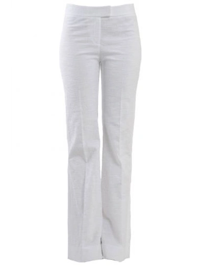 Diane Von Furstenberg Flared Pants In Cotton In White