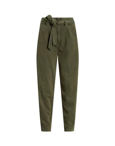 Shop Polo Ralph Lauren Woman Pants Military Green Size 4 Cotton