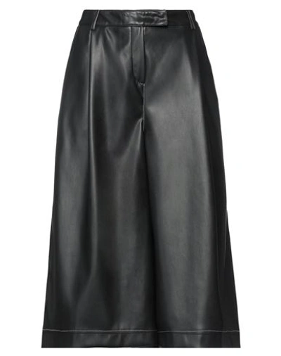Shop Sfizio Woman Pants Black Size 8 Polyurethane, Polyester