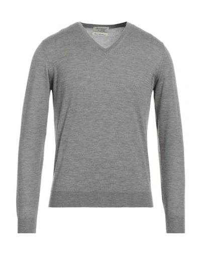 Shop Della Ciana Man Sweater Grey Size 48 Cashmere