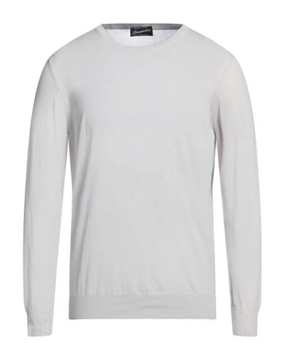 Shop Drumohr Man Sweater Light Grey Size 44 Cotton