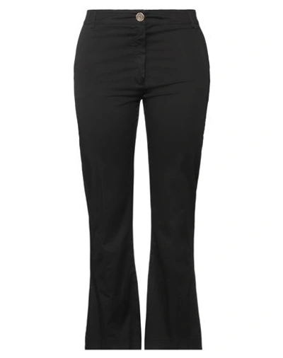 Shop Manila Grace Woman Pants Black Size 10 Cotton, Elastane