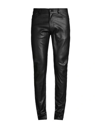 Shop 8 By Yoox Stretch Leather Skinny Pants Man Pants Black Size 36 Lambskin