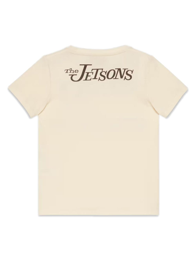 Shop Gucci X The Jetsons Cotton T-shirt In Neutrals