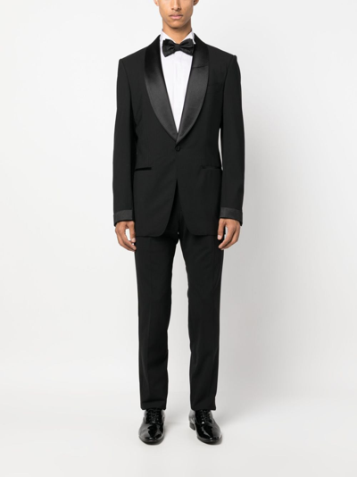 D4.0 Spread-collar Poplin Shirt In Grey