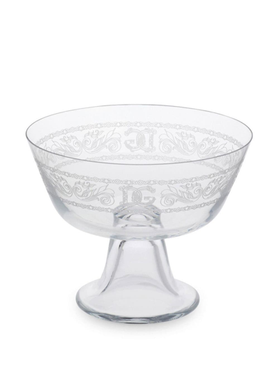 Shop Dolce & Gabbana Logo-embossed Fruit Bowl In White