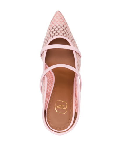 Shop Malone Souliers Maureen 85mm Leather Mules In Pink