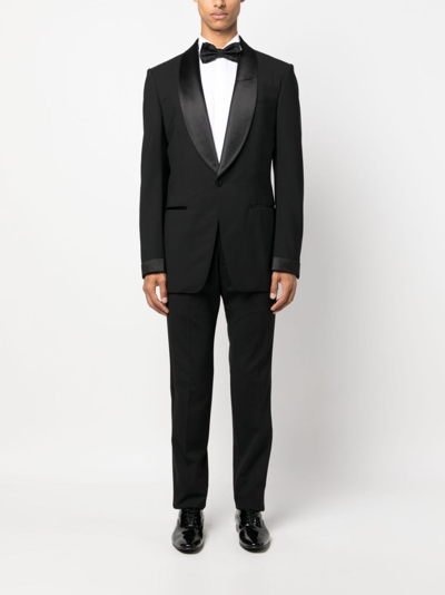 D4.0 Spread-collar Poplin Shirt In White