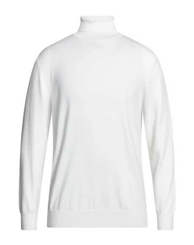 Shop Diktat Man Turtleneck White Size 3xl Viscose, Polyamide, Acrylic, Cashmere