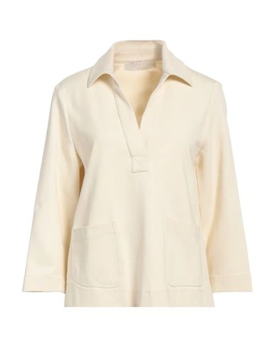 Jucca Woman Top Ivory Size 10 Viscose, Polyamide, Elastane In White