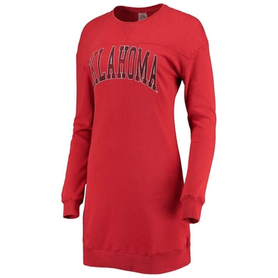 Shop Gameday Couture Crimson Oklahoma Sooners 2-hit Sweatshirt Mini Dress