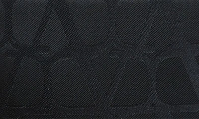 Shop Valentino Small Logo Canvas Crossbody Bag In 0no-nero
