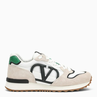 Shop Valentino Garavani | Multicoloured Vlogo Pace Sneaker In White
