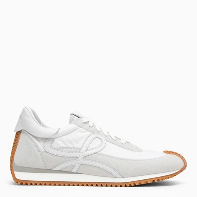 Shop Loewe White Flow Runner Sneakers